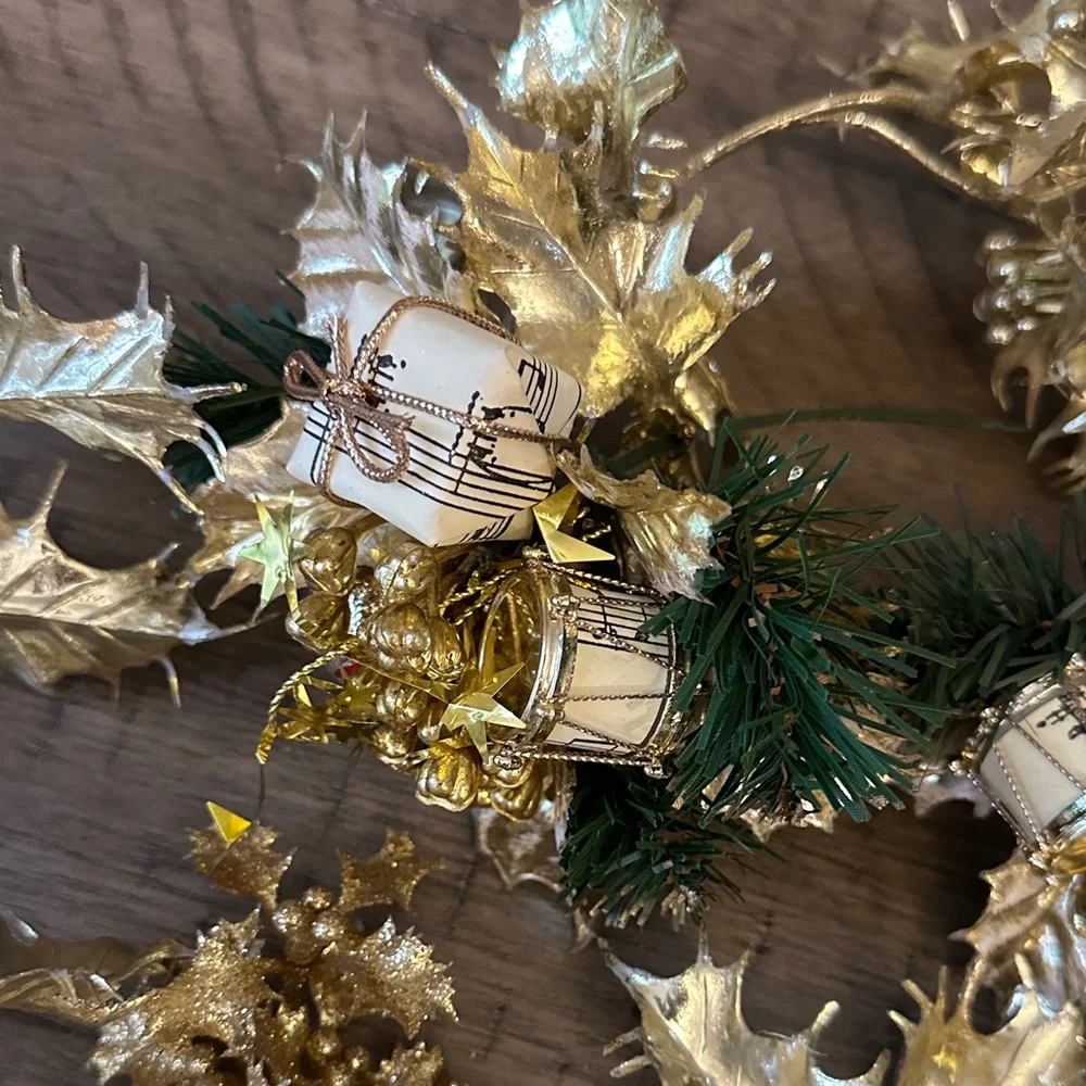 Gold Holiday Garland